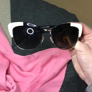 Black and White Kate Spade Sunglasses